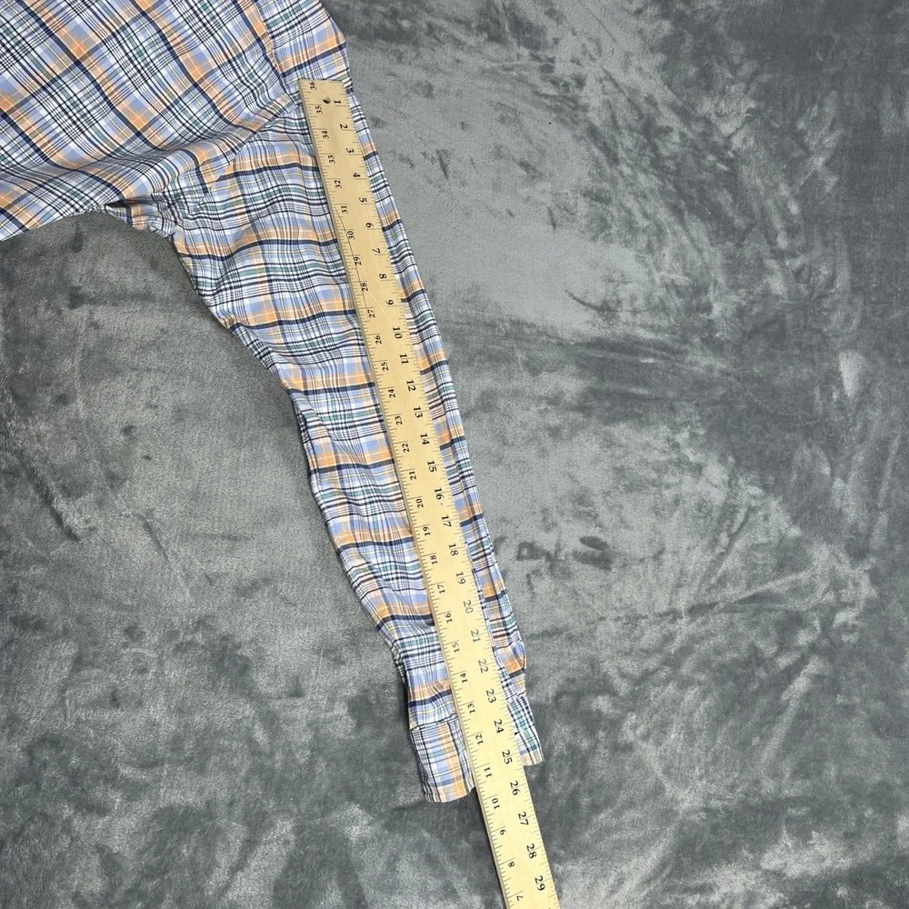 Polo Ralph Lauren Shirt XL Classic Fit Plaid Flesh Pony Oxford Long Sleeve Woven